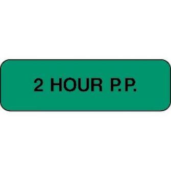 Lab Communication Label Paper Permanent Hour P X