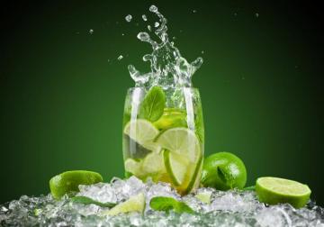 Fruit Lemon Juice Fresh Cocktail Ice Green HD