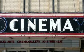 Vintage Cinema Sign HD Wallpaper Run Film