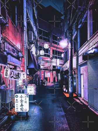 Night Walk In Tokyo Futuristic Cyberpunk Art Japan Wallpaper