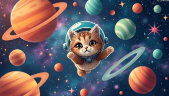 Space Cat Wallpaper