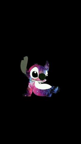 Cute Stitch Dark Background