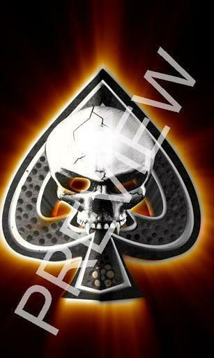 Bigger Demon Poker Skull Wallpaper For Android Screenshot