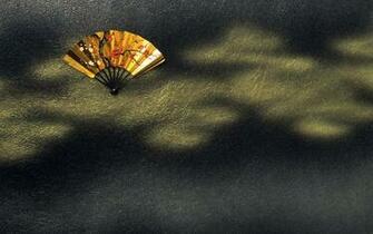 Japanese Wallpaper Kimono And Folding Fan