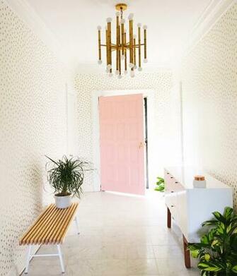 Entryway Progress A Quick Wallpaper Update Beautiful Mess