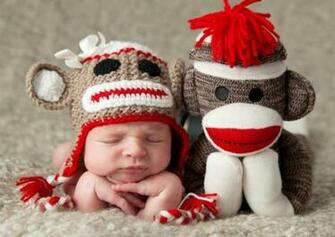 Sock Baby Monkey Wallpaper