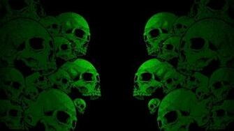 Green Skull Wallpaper