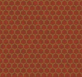 Wallpaper Designer Red Faux Finish Marble With Metallic Gold Leaf
