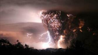 Lightning And Vulcano HD Wallpaper FullHDwpp Full