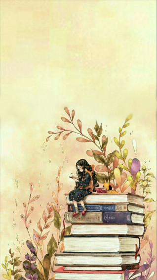 So Cute Book Wallpaper Dreamy Art Amazing Painting