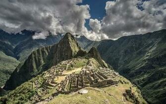 Machu Picchu Rainbow Over