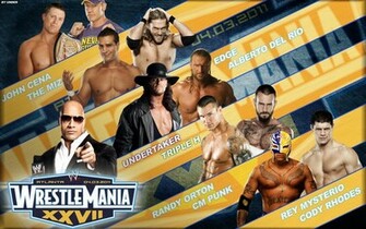 Wallpaper Wrestlemania Xxvii