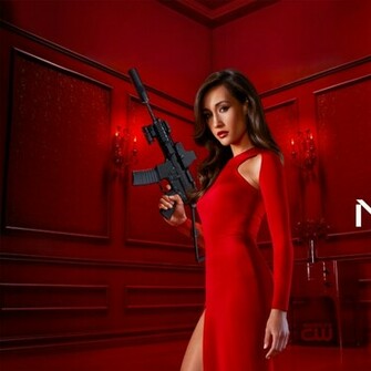 Maggie Q Red Dress Nikita Tv Series Wallpaper