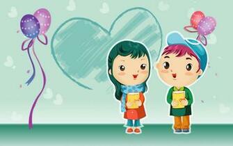 Wallpaper Cartoon Love