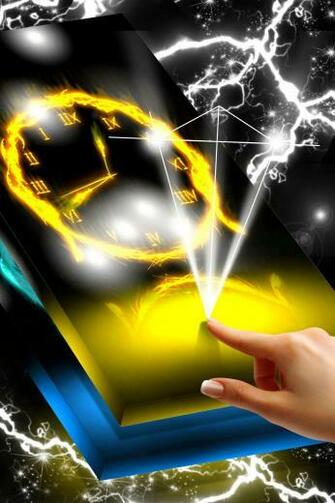 Neon Feathers Live Clock Wallpaper For Android Apk