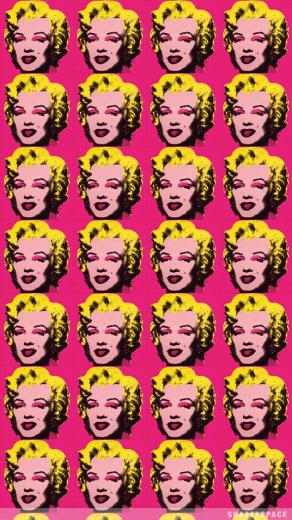 Marilyn Monroe iPhone Wallpaper Background Pop Art