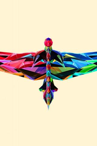 Digital Dragonfly iPhone Wallpaper