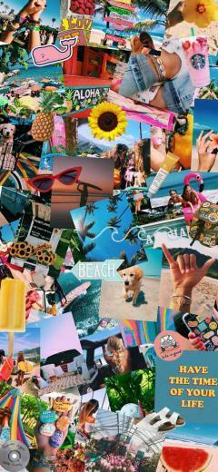 Summer Aesthetic Bright Colors Indie Theme Wallpaper In
