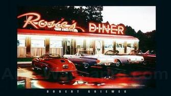 Woof Vintage Diner Wallpaper Mario Bross