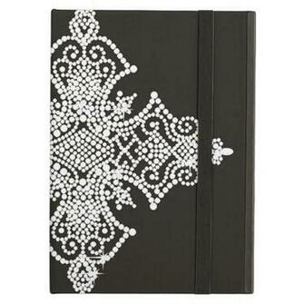 Cross Silver Bling On Black Background Print Case For iPad Air