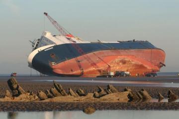 Beached Ship Riverdance With Abana In Foreground Shipwrecks