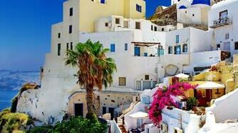 Beautiful Places On Earth Santorini Oia Wallpaper
