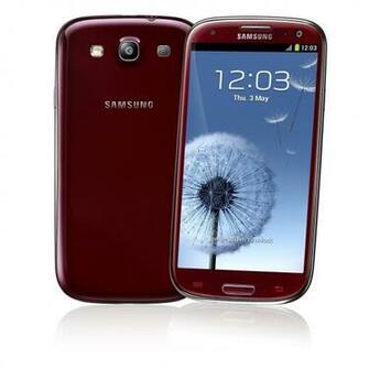 Samsung Galaxy S3 In Garnet Red Androidtapp