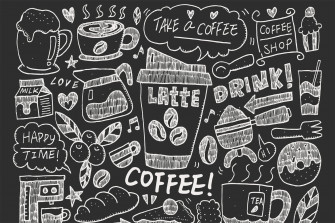 Coffee Doodle Wallpaper