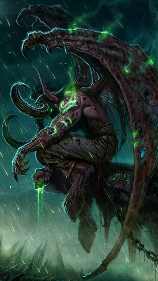 Demon Hunter Game iPhone Wallpaper Background And