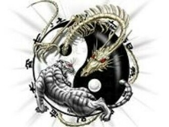 Pin Tigre Dragon Sword Tattoo Designs