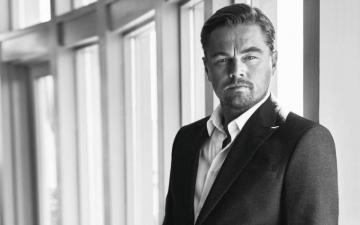 Black Und White Leonardo Dicaprio Hintergrundbilders