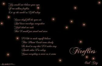 Owl City Fireflies Wallpaper