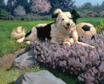 Desktop Wallpaper April Puppy Art Lang