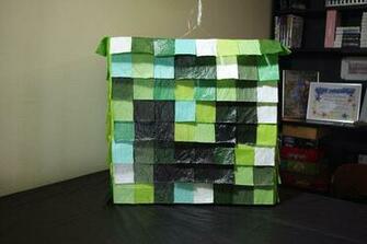 Minecraft Creeper Head Pinata By Jenninaitsu