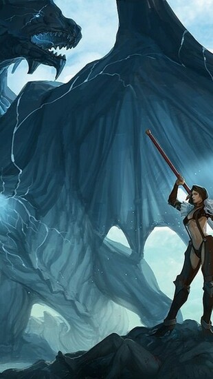Fantasy Dragons Art Wallpaper iPhone
