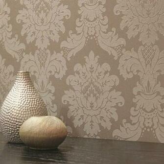 Arthouse Messina Damask Wallpaper Mocha Go Decorating