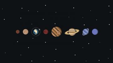 Minimalist Space Laptop Wallpaper 4k HD