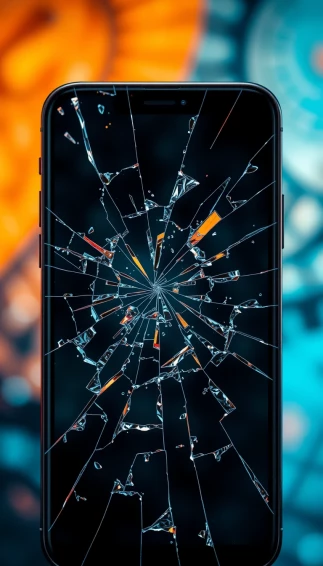 Broken Phone Screen Wallpaper