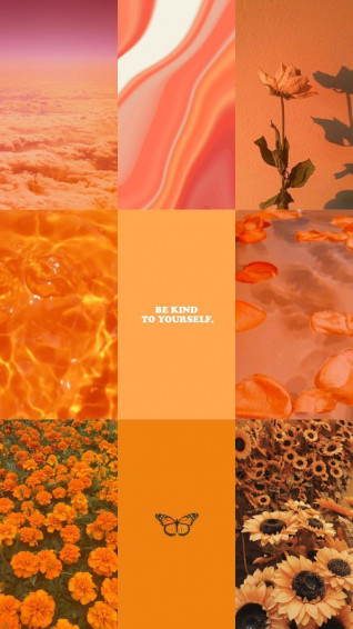 Pastel Orange Aesthetic Wallpaper