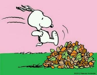 Charlie Brown Entertainment Peanuts Gang Snoopy Fall Wallpaper