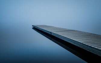 Finland Pier Fog HD Wallpaper