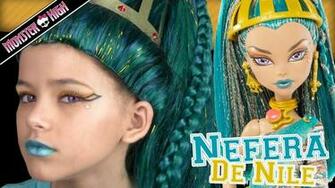 Monster High Nefera De Nile Doll Costume Makeup Tutorial For
