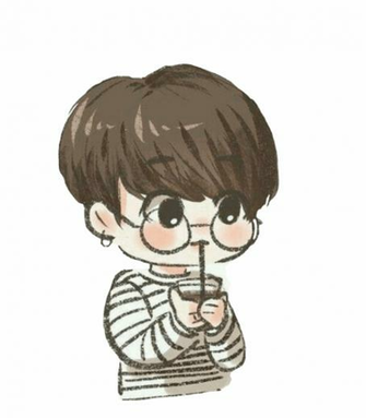 Jungkook Chibi Wallpaper Bts Cartoon Drawing Png