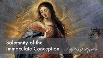 Solemnity Of The Immaculate Conception St Anthony Padua