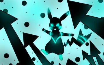 Blue Neon Pikachu Wallpaper By Redthunderpikachu
