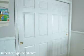 Adding Wallpaper To Closet Door Pulls Nursery Decor