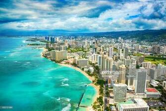 Waikiki Aerial Wallpaper