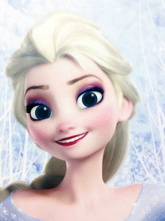 Ice Skating Elsa Eye Contact Poster By Televue