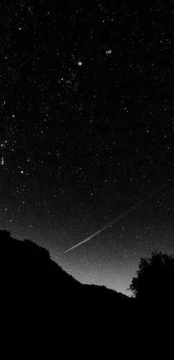 Mg37 Astronomy Space Black Sky Night Beautiful Falling Star