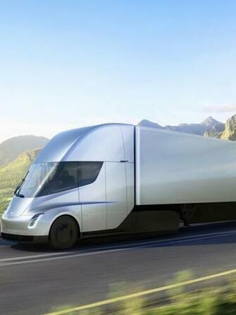 Interior Electric Car Tesla Semi Truck 4k